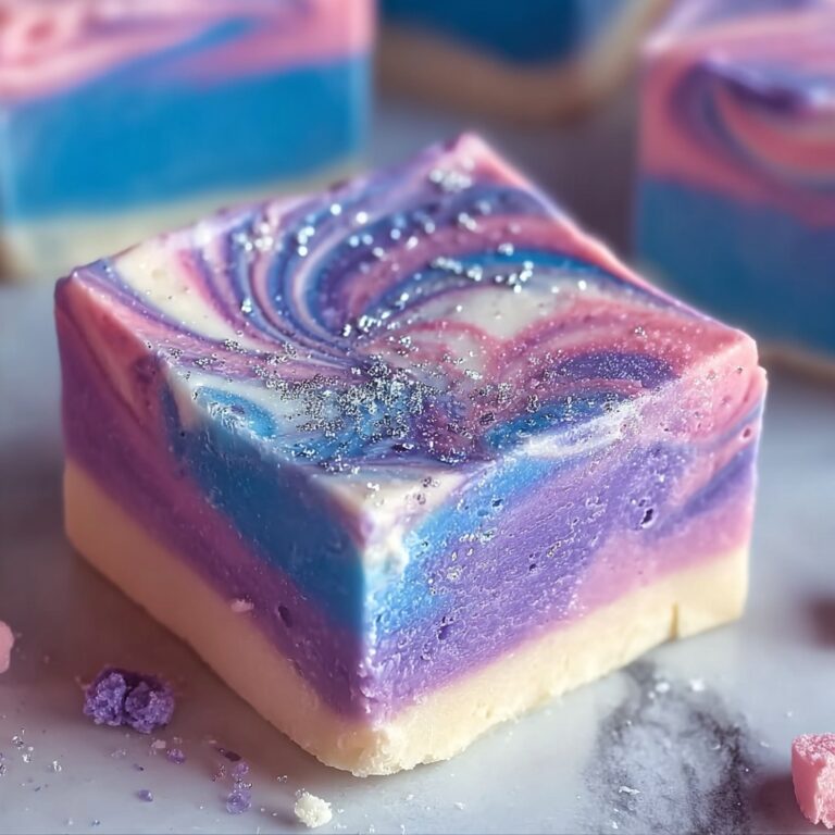 Galaxy Swirl Cotton Candy Fudge Recipe