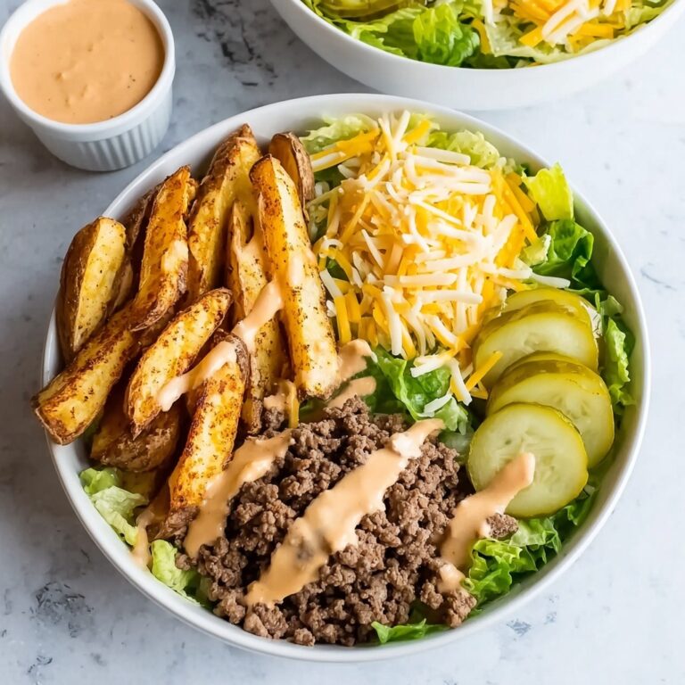 Burger Bowls with Crispy Potatoes and Savory Beef Recipe