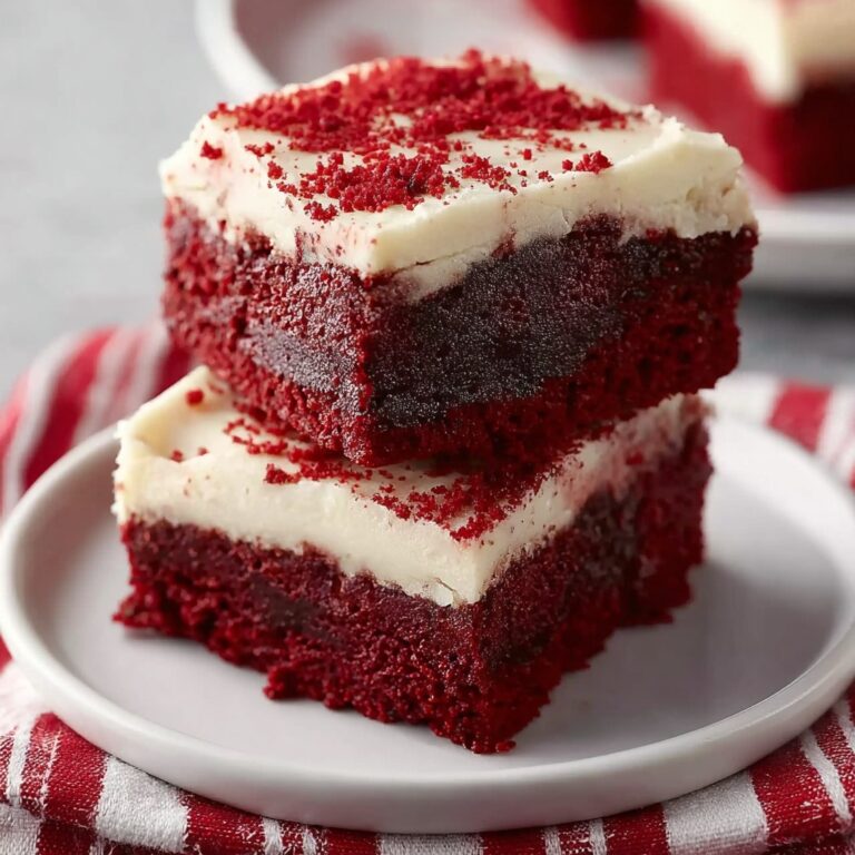 Red Velvet Brownies with Cream Cheese Frosting Recipe