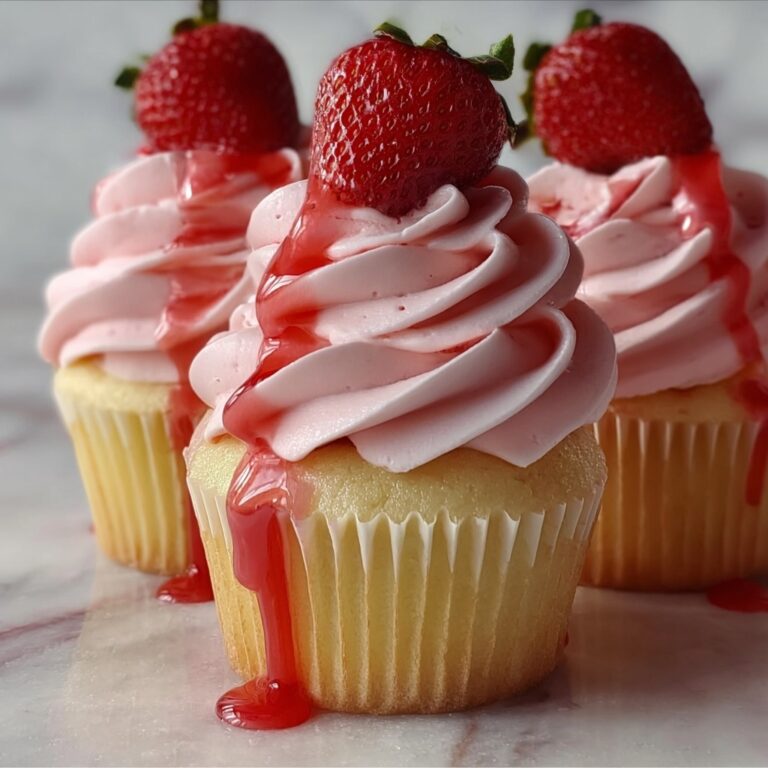 Strawberries & Cream Cupcakes Recipe