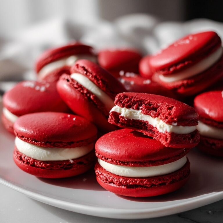 Red Velvet Macarons with Mascarpone Filling Recipe