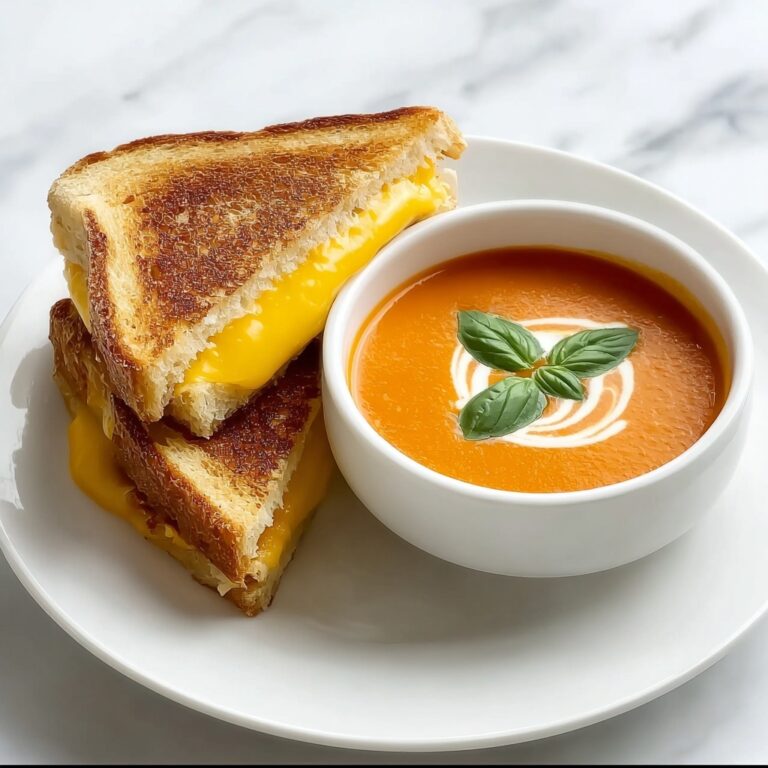 Easy Tomato Soup with Grilled Cheese Recipe