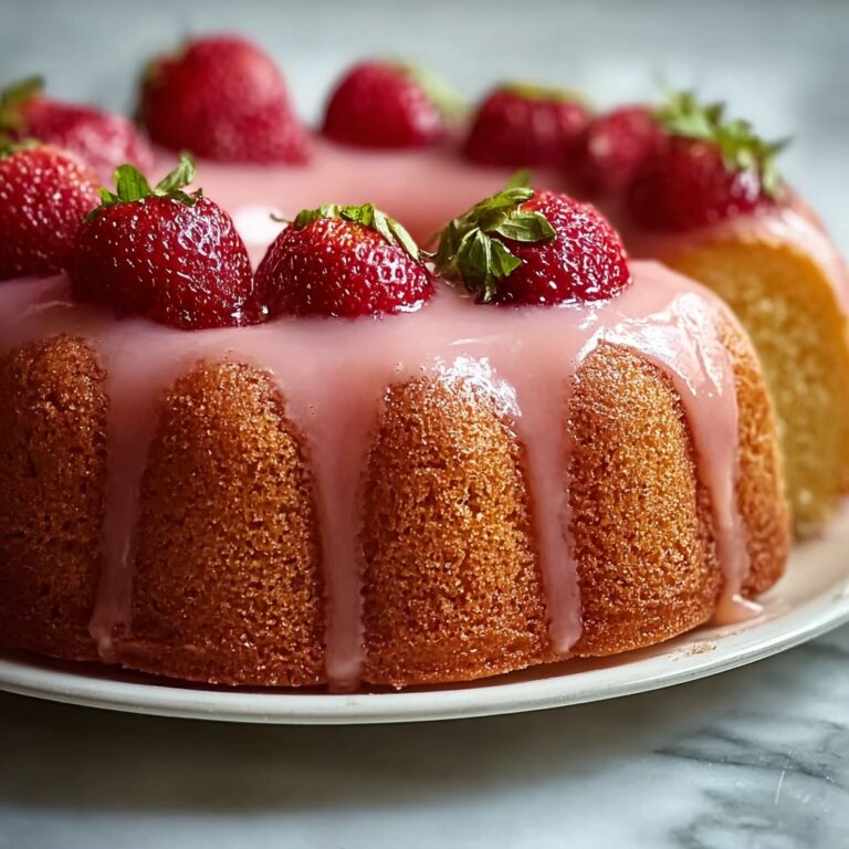 Strawberry Buttermilk Pound Cake Recipe