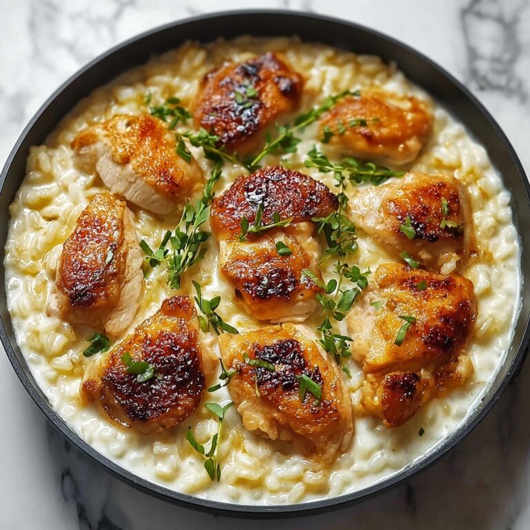 One-Pan Creamy Parmesan Chicken and Rice Recipe