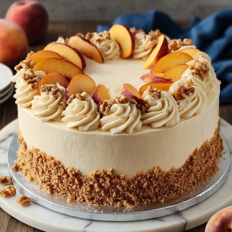 Easy Brown Sugar Peach Cake Recipe
