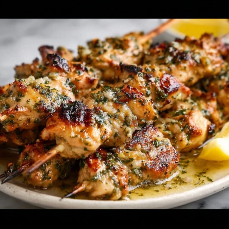 Garlic Parmesan Chicken Kebabs Recipe