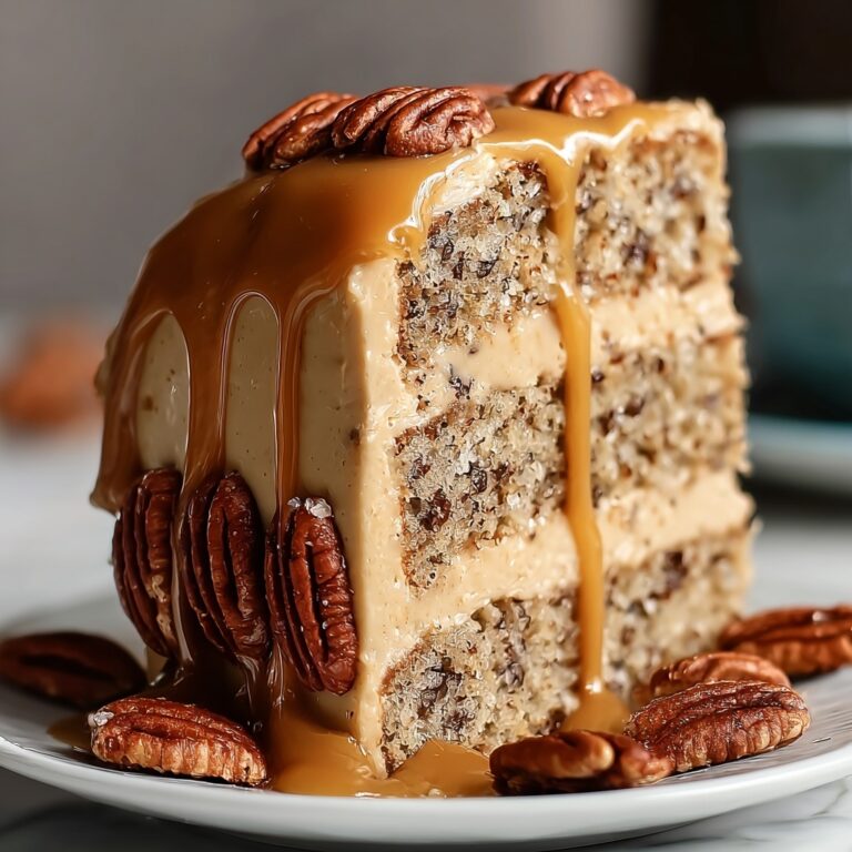 Banana Pecan Caramel Cake Recipe