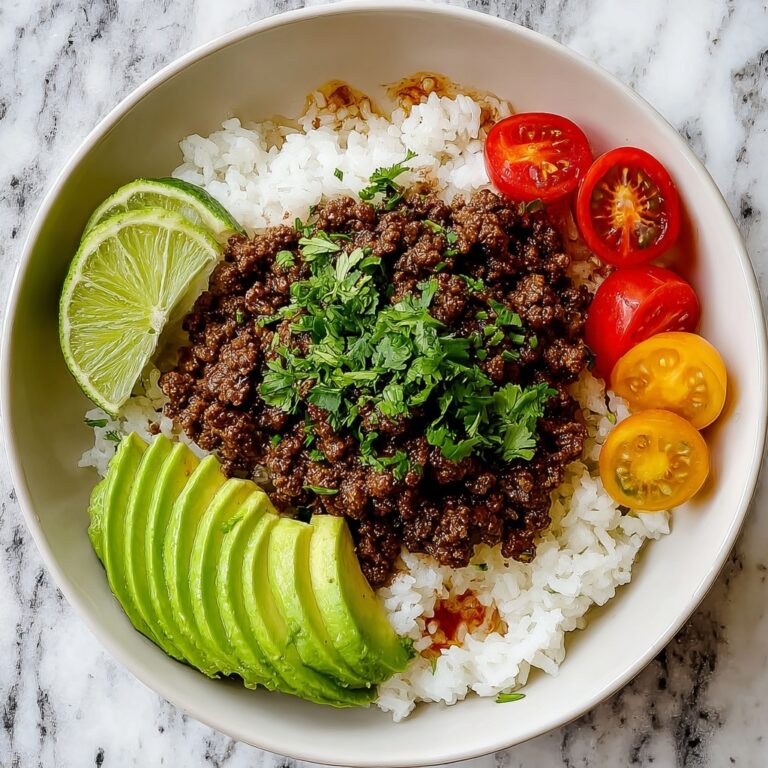 Ground Beef Hot Honey Bowl Recipe