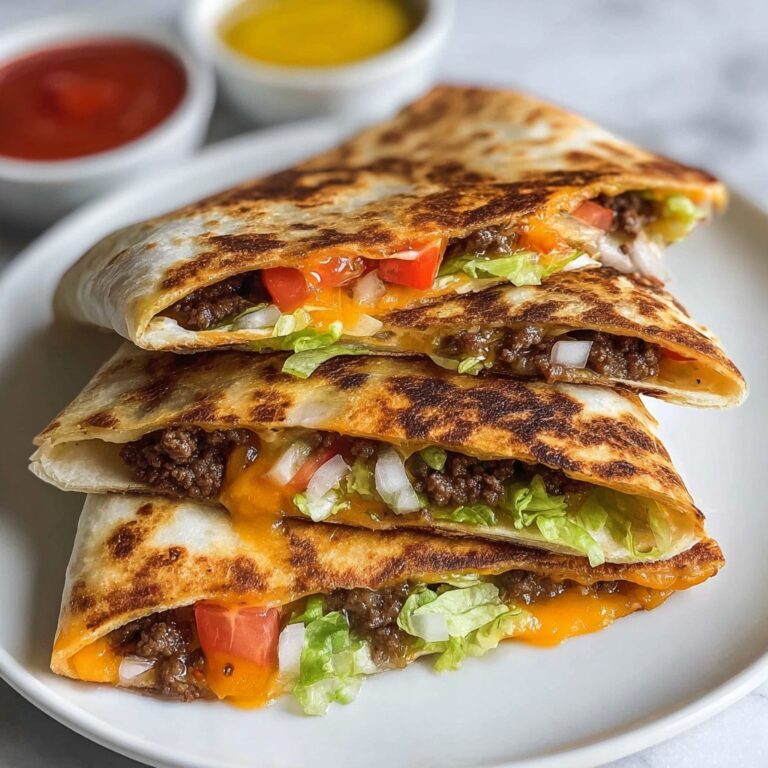 Juicy Grilled Smashburger Quesadillas Recipe
