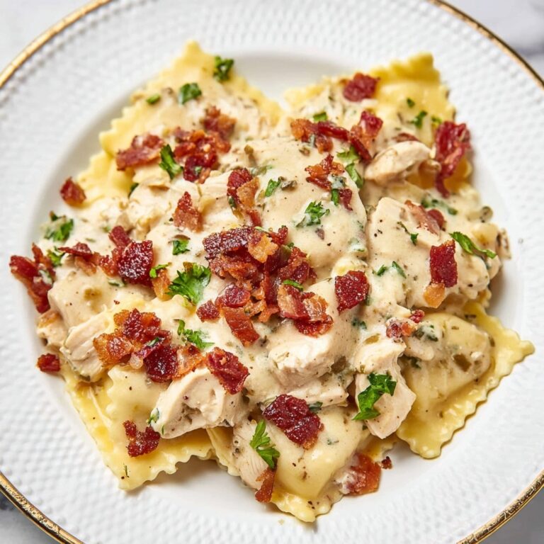 One-Pot Chicken Alfredo Ravioli Recipe
