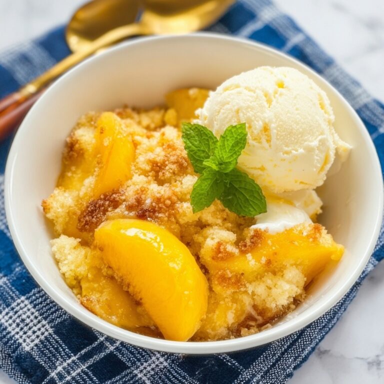 Easy Peach Cobbler Recipe