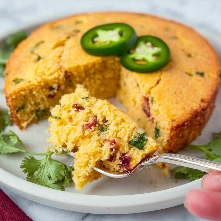 Creole Cornbread with Sausage, Jalapenos, and Cheddar Recipe