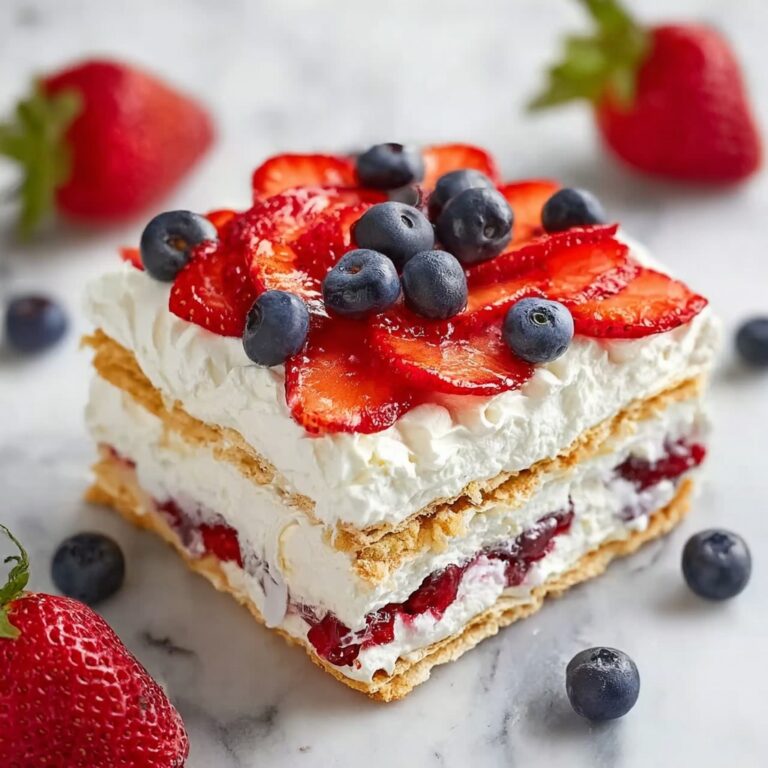 Red White Blue Icebox Cake Recipe