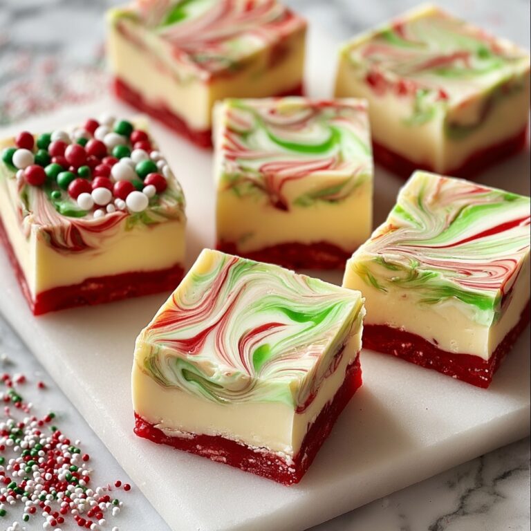 Christmas Swirled White Chocolate Fudge Recipe