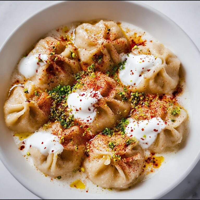 Turkish Dumplings with Garlicky Yogurt and Spiced Oil Recipe