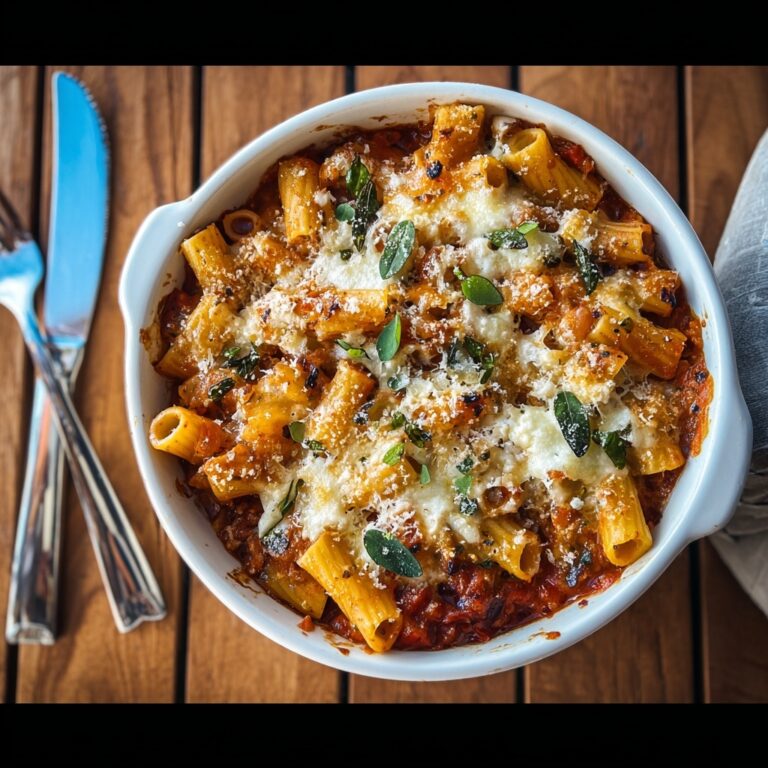 Pumpkin Tomato Pasta Bake with Walnut-Sage Topping Recipe
