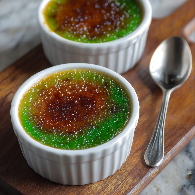 Pandan Crème Brûlée Recipe