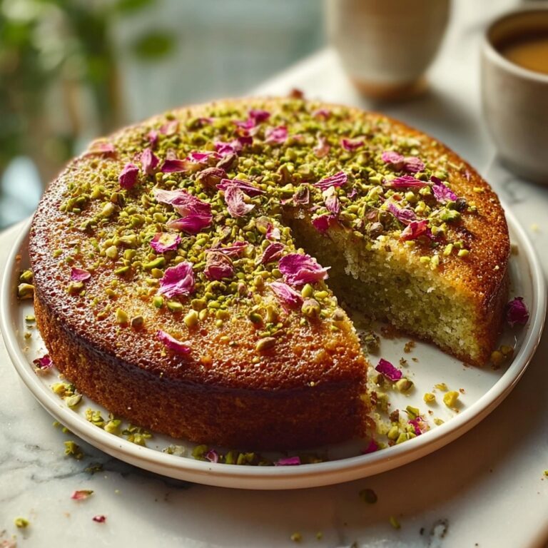 Rosewater Pistachio Cake Recipe