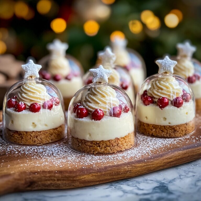 Snow Globe Cheesecake Bites with Cookie Crust Recipe