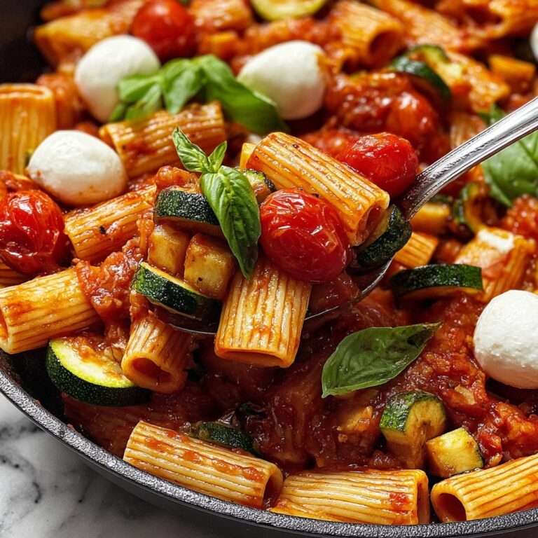 Rigatoni with Sausage, Cherry Tomatoes, and Zucchini Recipe
