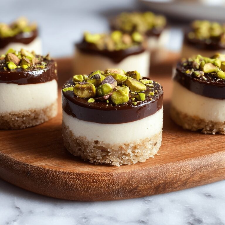 Mini Pistachio and Coffee Cheesecakes Recipe