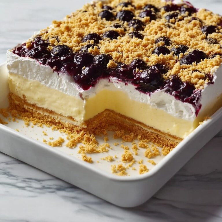 No Bake Lemon Blueberry Dessert Recipe