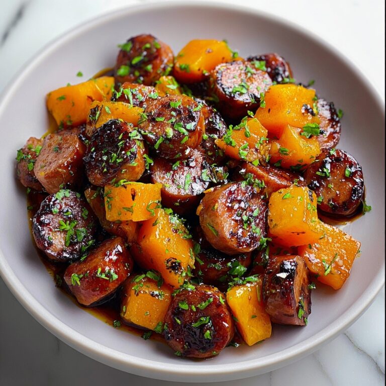 Sausage Sweet Potatoes Honey Garlic Recipe