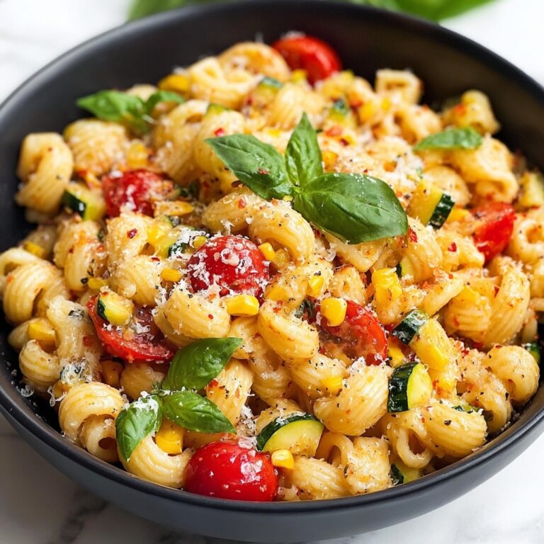 Summer Cavatelli with Corn, Tomatoes, and Zucchini Recipe