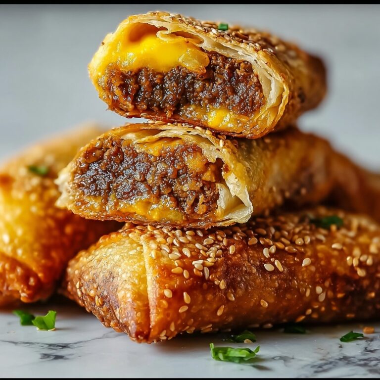 Cheeseburger Egg Rolls Recipe