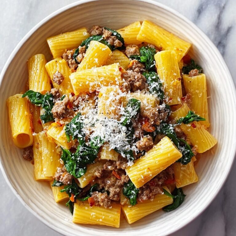 Spicy Paccheri with Sausage & Greens: Cozy Winter Delight Recipe