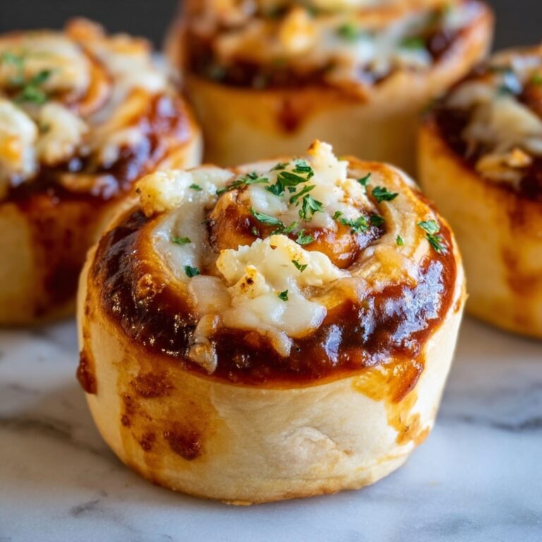 Cheesy BBQ Chicken Pizza Rolls Recipe