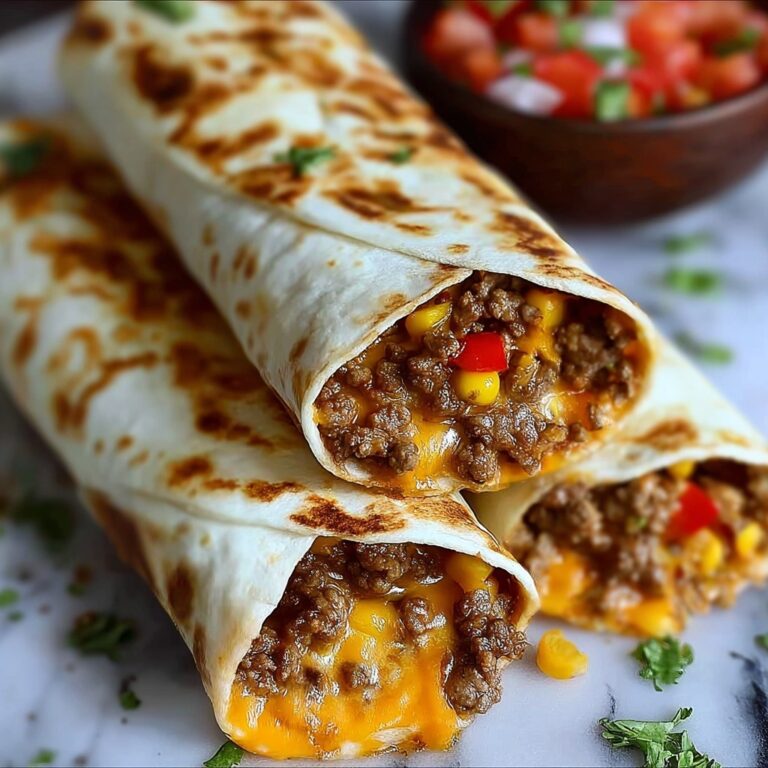 Nacho Cheese Beef Wrap Recipe