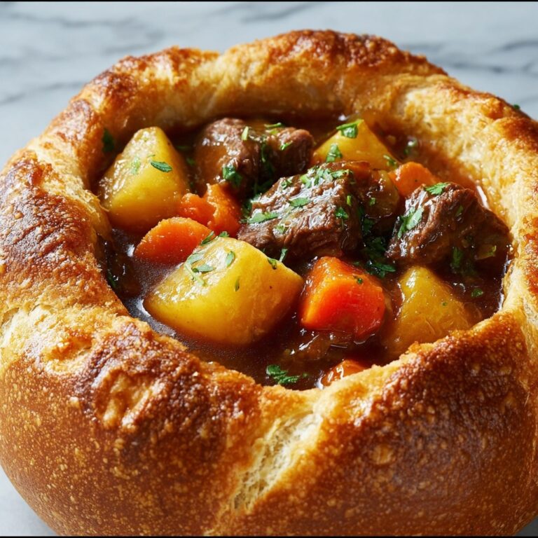 Beef Stew Bread Bowl Recipe