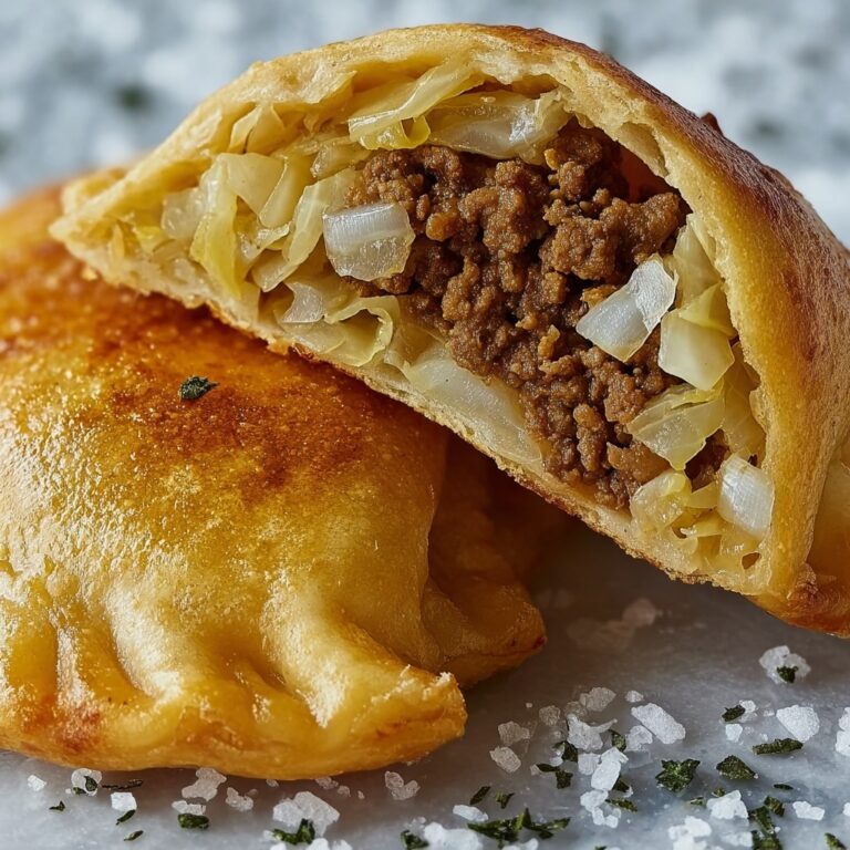 Frozen Bread Dough Stuffed with Ground Beef and Cabbage Recipe