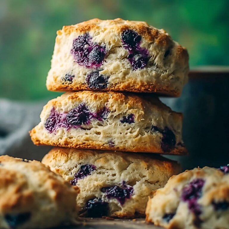Sweet Blueberry Buttermilk Biscuits with Blueberry Glaze Recipe