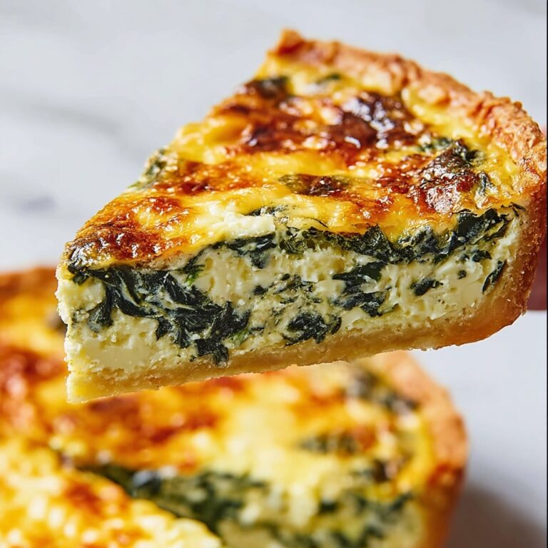 Spinach and Cheese Quiche Recipe