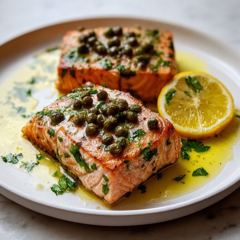 Seared Tuna Steaks with Lemon, Caper & Parsley Butter Recipe
