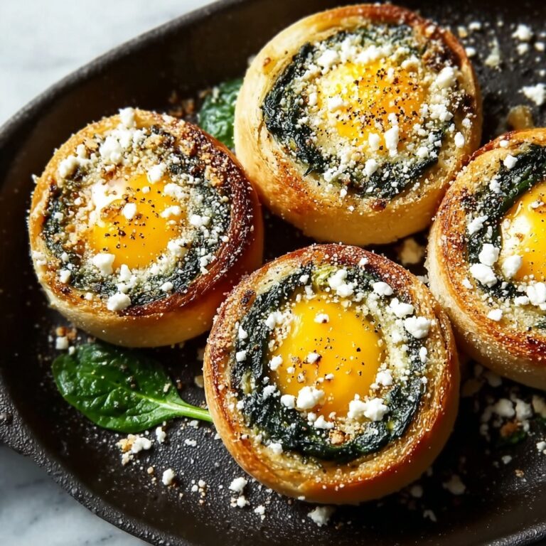 Baked Za’atar Egg Buns with Spinach and Feta Recipe