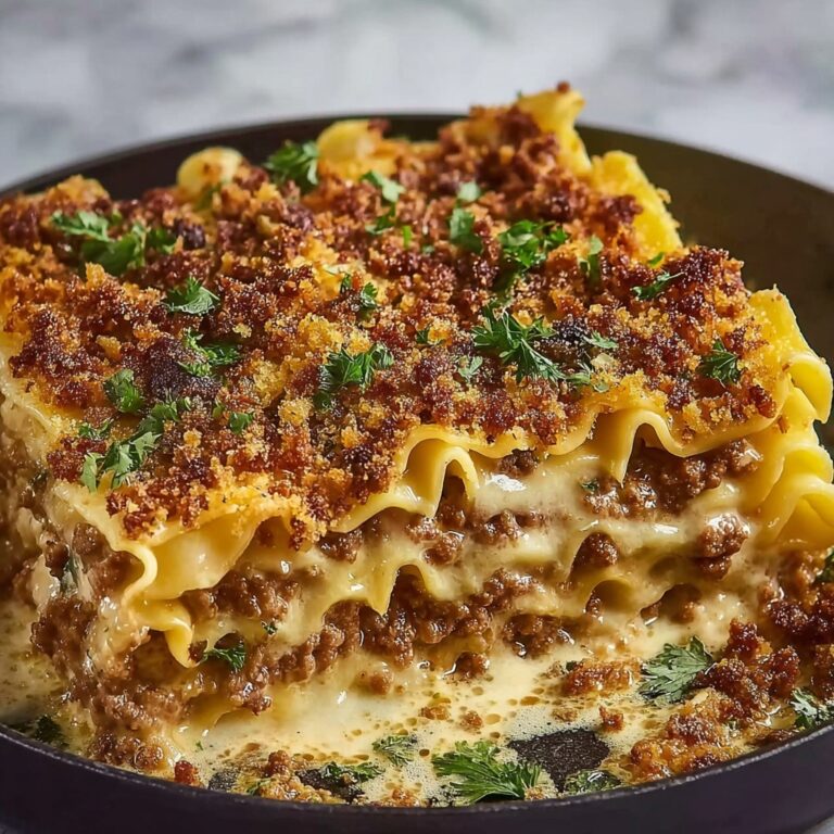 Smoky Skillet Lasagna with Crispy Lentils Recipe