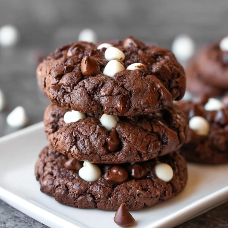 Flourless Triple Chocolate Cookies Recipe