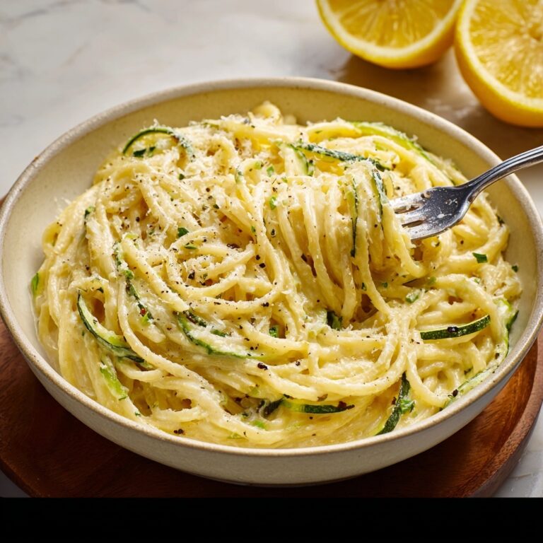 Creamy Lemon Zucchini Pasta Recipe
