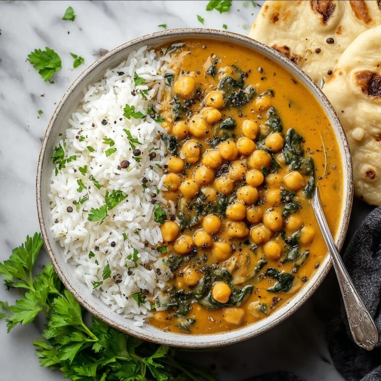 Chickpea Spinach Coconut Curry Recipe