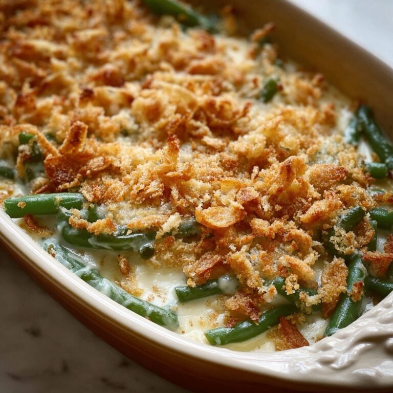 Easy Cream Cheese Green Bean Casserole Recipe