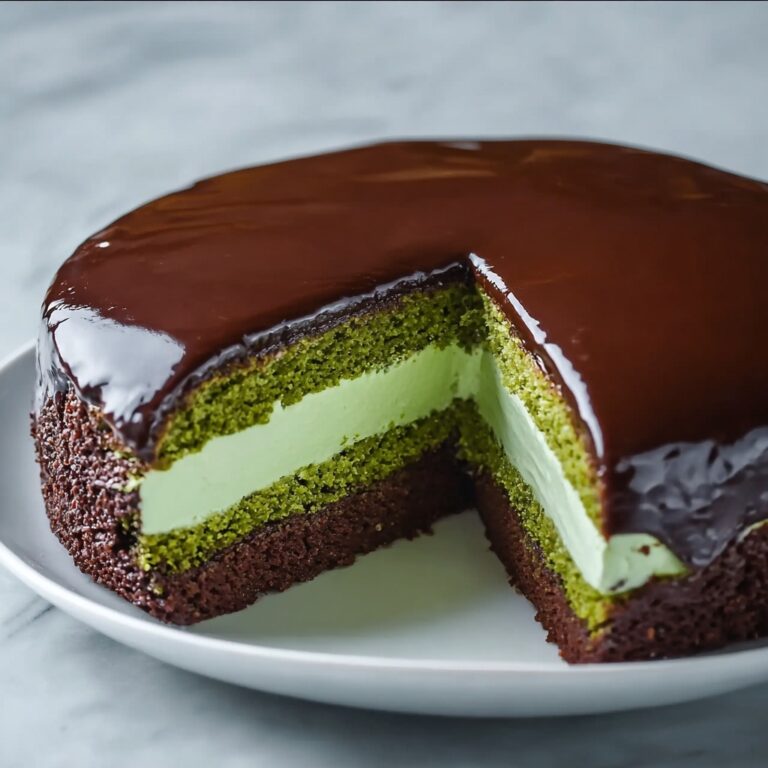 Flourless Pistachio Cake with Chocolate Ganache Recipe