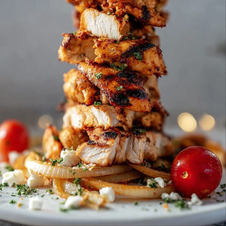 Chicken Shawarma Tower Baked in the Oven Recipe