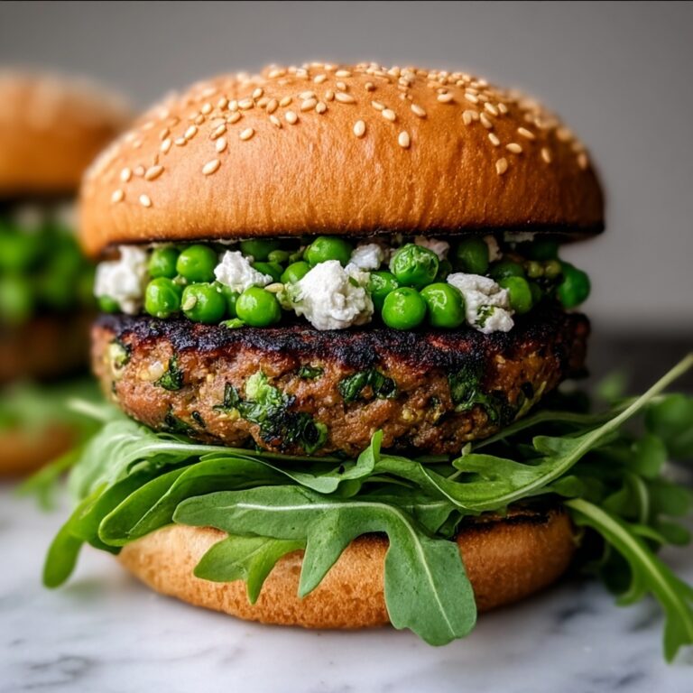 Sweet Pea and Feta Cheese Burgers: A Flavorful Twist Recipe