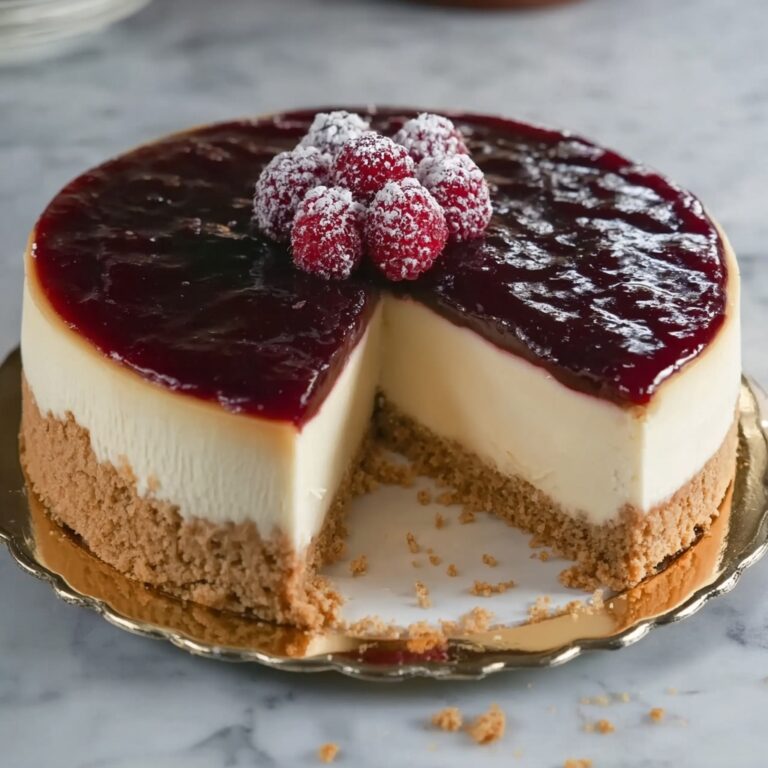 Tall and Creamy New York Cheesecake Recipe