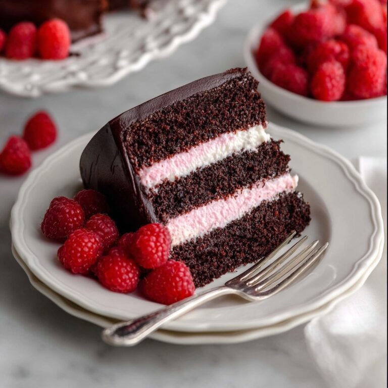 Chocolate Raspberry Cake with Ganache Recipe