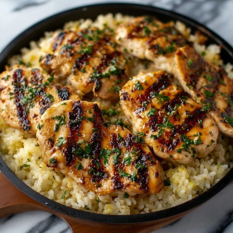 Garlic Butter Chicken with Parmesan Rice Recipe