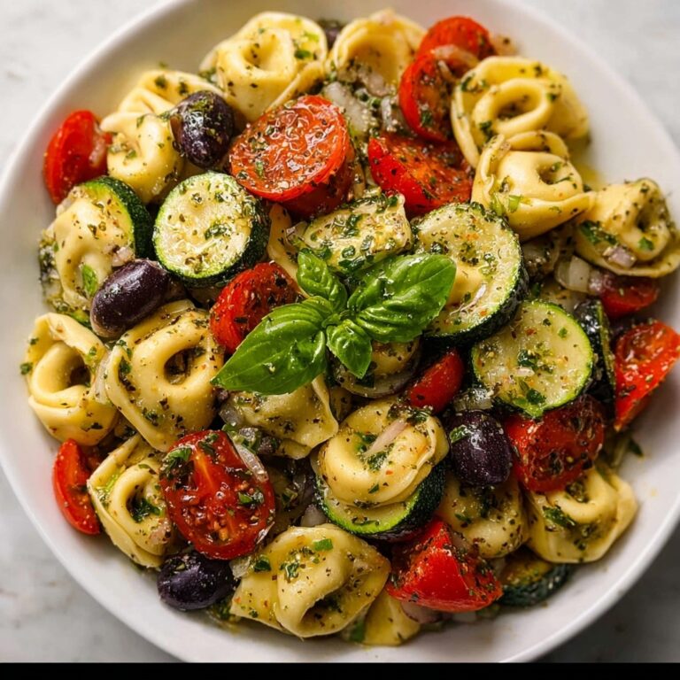Zesty Italian Tortellini & Veggie Pasta Salad Recipe